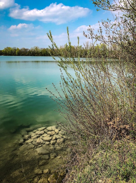 Photo blauer see