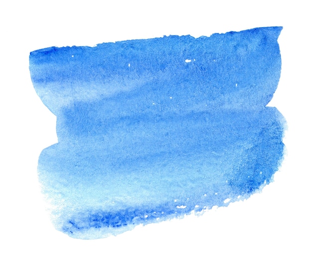 Blauw aquarel artistiek ontwerpelement voor banner, sjabloon, print en logo