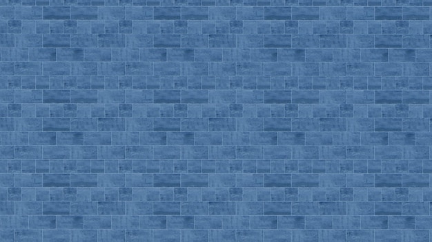 Blauw bakstenenpatroon voor achtergrond- of omslagpapier voor het interieur