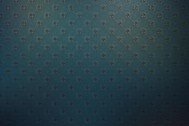 Blauw behang met een patroon van geometrische vormen Naadloze achtergrond