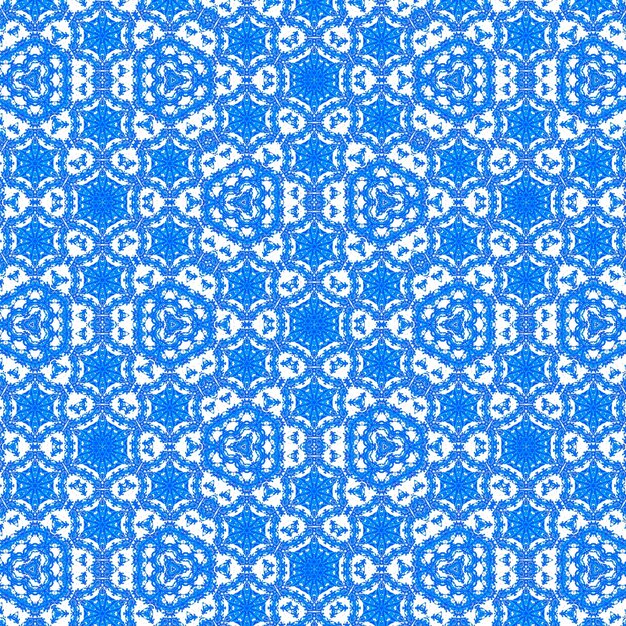 Blauw en wit abstract patroon op een blauwe achtergrond
