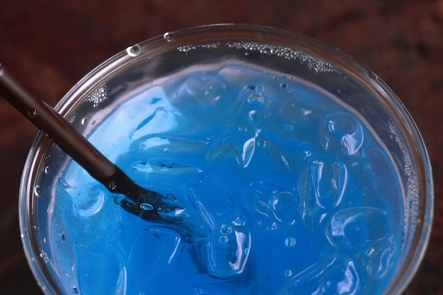 Blauw frisdrank drinkwater