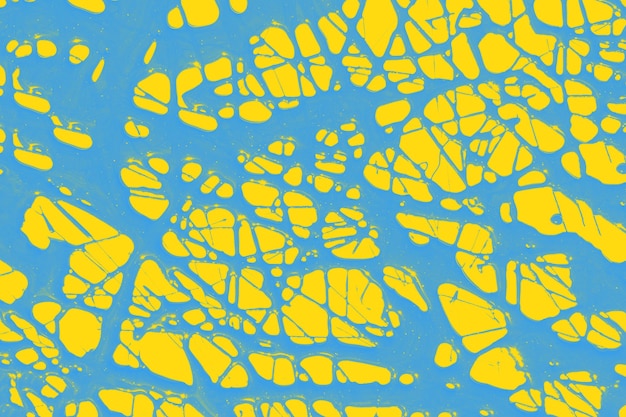 Blauw gele abstracte achtergrond