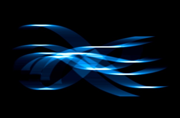 blauw lichteffect op zwarte achtergrond