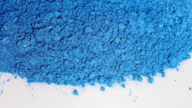 Foto blauw micapoeder is een soort niet-metaalhoudende mineralen