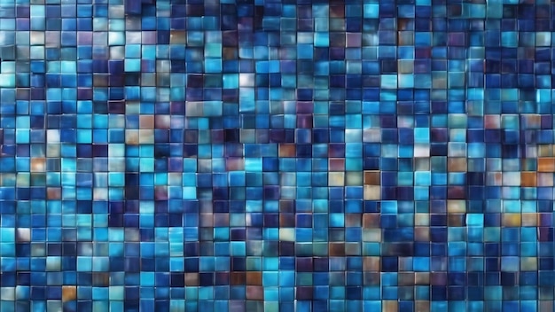 Blauw mozaïek abstract textuur patroon zacht vervaagde achtergrond behang