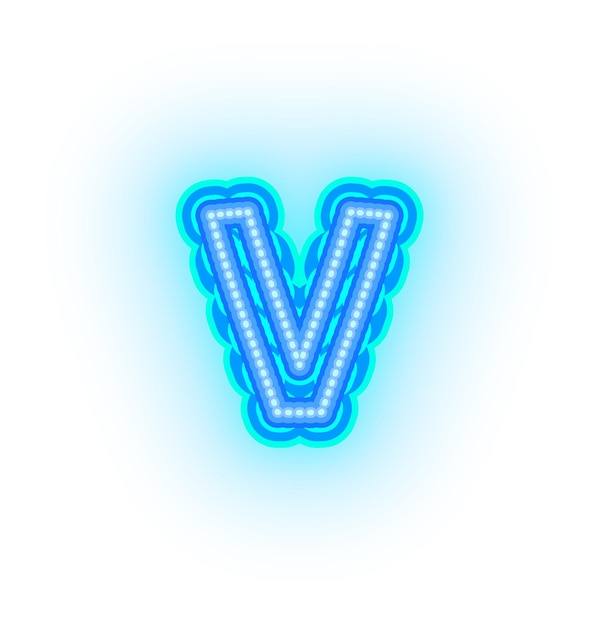 Blauw neon