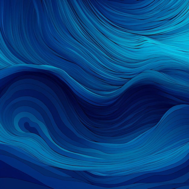 blauwe abstracte achtergrond met golven en vormen