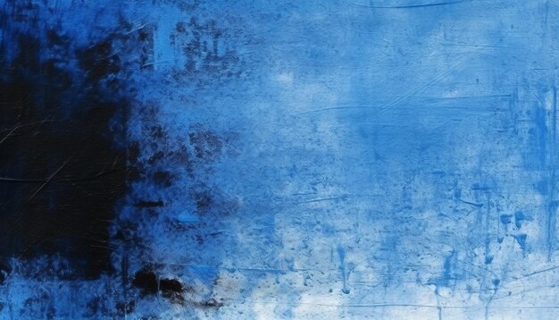 Foto blauwe abstracte achtergrond met roestige metaal en gekleurde muur gegenereerd door ai