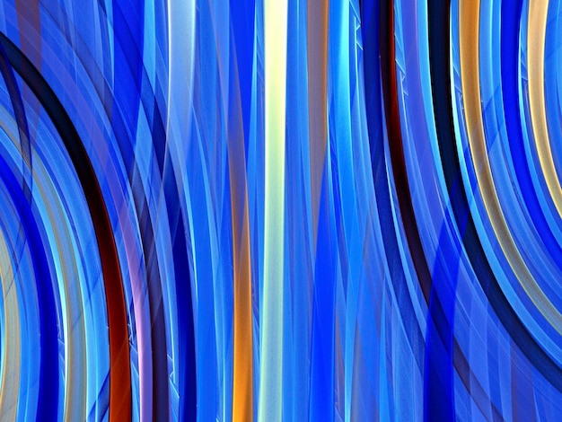 blauwe abstracte achtergrond samengesteld uit fractal vormen en kleuren op intense kleuren, ontwerp voor posters achtergrond van webpagina of reclame