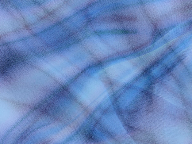 Foto blauwe achtergrond met abstracte afbeelding geformuleerde abstractie textuur van stof
