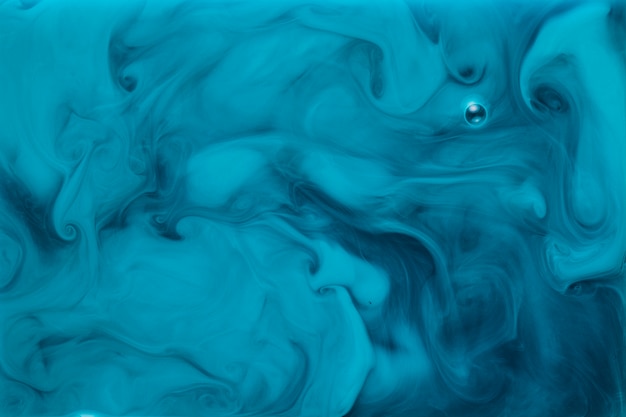 Foto blauwe acryltextuur gemengde verfsamenvatting met marmeren patroon