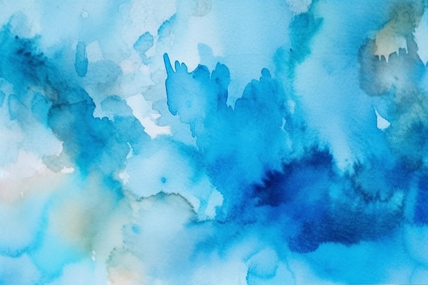 Blauwe aquarel achtergrond