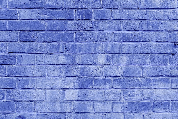 Blauwe bakstenen muur interieur van een moderne loft Achtergrond voor design