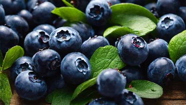 Blauwe bessen op de achtergrond, foto van fruit