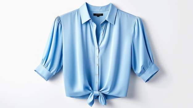 blauwe blouses geïsoleerd op witte achtergrond