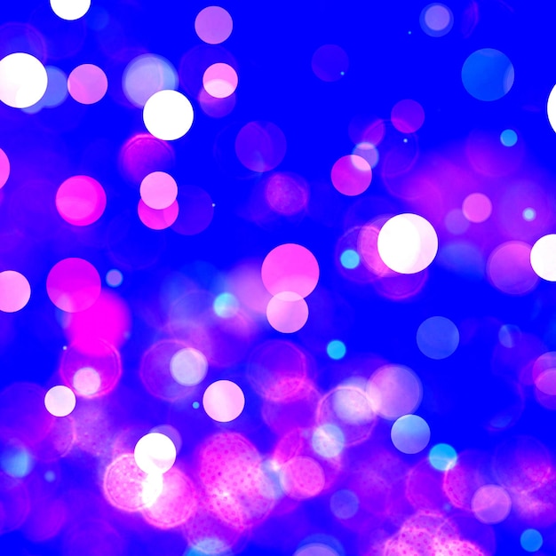 Foto blauwe bokeh lichten achtergrond voor seizoensgebonden feestdagen evenement vieringen en verschillende ontwerpwerken