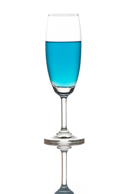 Blauwe cocktail