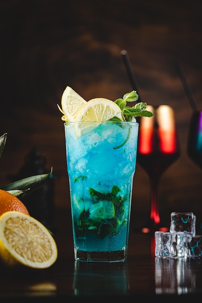 blauwe cocktail