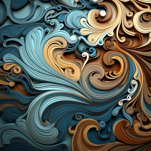 blauwe en bruine kleurgradiënt abstracte achtergrond