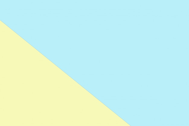 Foto blauwe en gele pastel papier kleur voor textuur achtergrond
