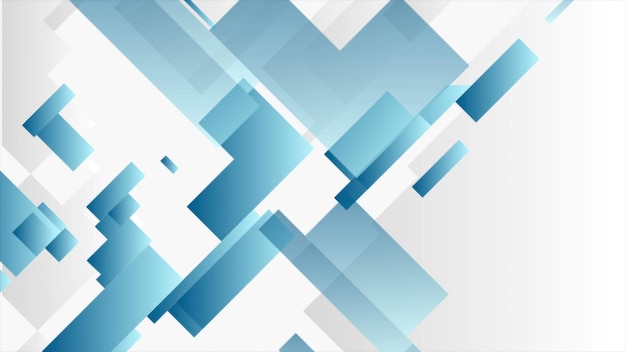 Blauwe en grijze tech geometrische abstracte achtergrond