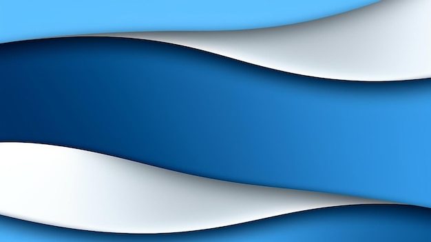 Blauwe en witte achtergrond abstract minimalisme eenvoudige generatieve Ai