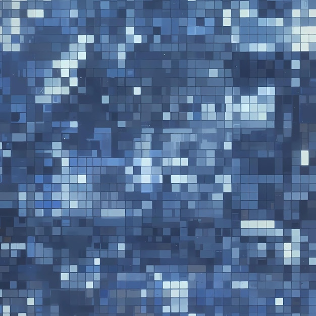 Blauwe en witte pixels