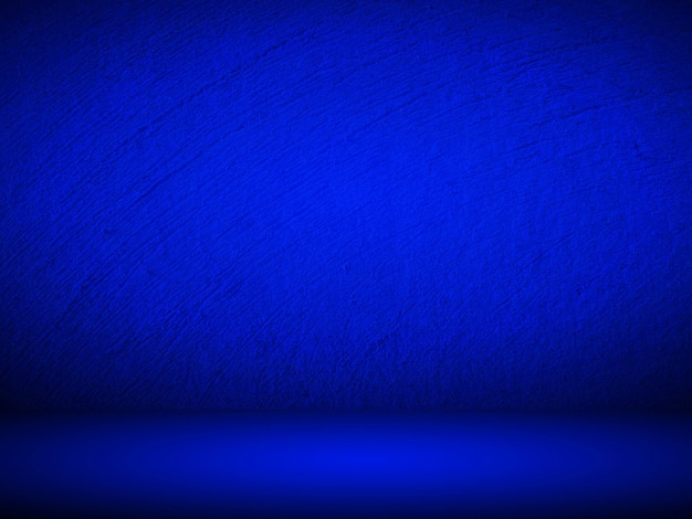 Blauwe gradiënt muur lege studio kamer effen studio achtergrond