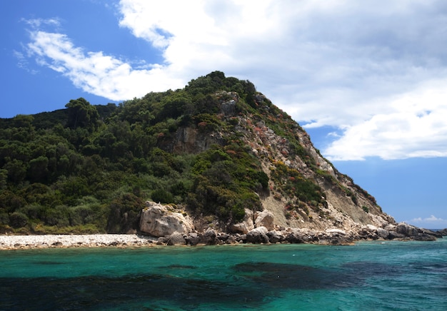 Blauwe grotten op het eiland Zakynthos