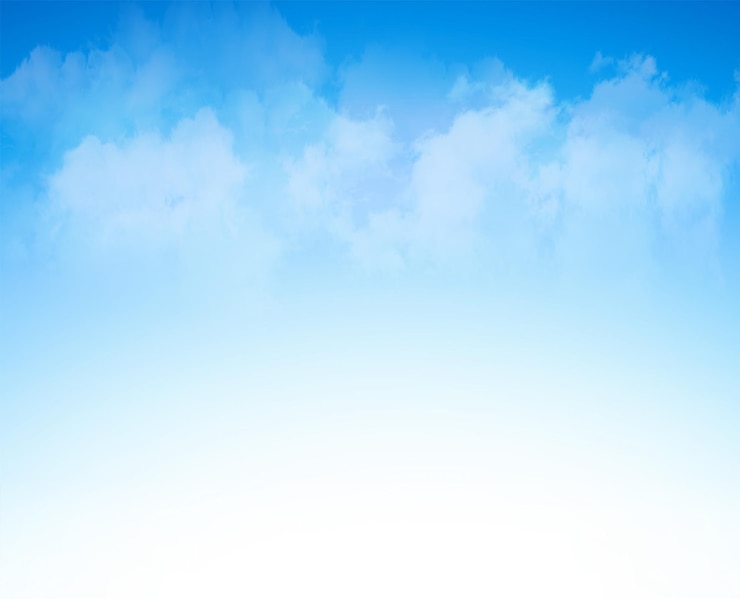 Foto blauwe hemel achtergrond met witte wolken