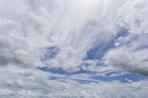 Blauwe hemel met wolken