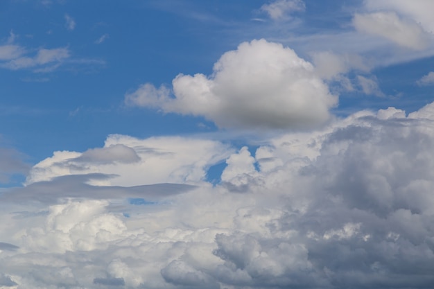 Blauwe hemel met wolken