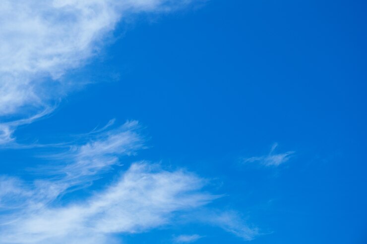 Blauwe hemel met wolken