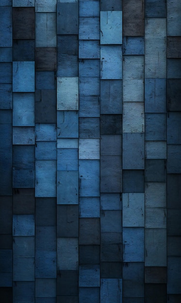 Blauwe houten muur achtergrond of textuur Abstracte blauwe houten muur achtergrond