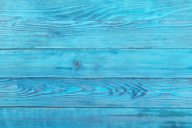 Blauwe houten plank