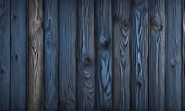 Blauwe houten planken achtergrond Houten blauwe textuur achtergrond Generatieve AI