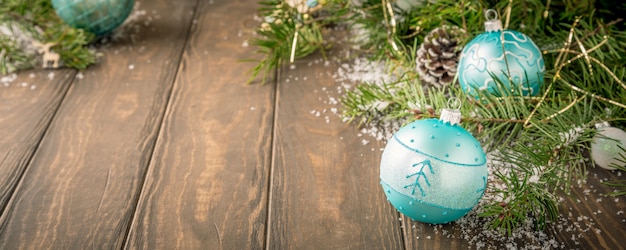 Blauwe kerstballen