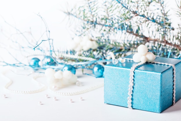 blauwe Kerstdecoratie