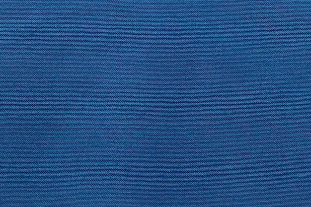 Blauwe kleur stof doek polyester textuur en textiel achtergrond