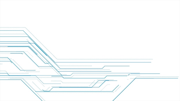 Blauwe lijnen abstracte technologie geometrische achtergrond