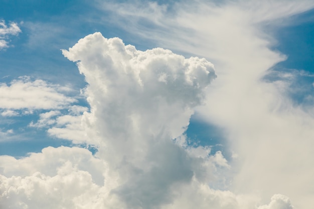 Blauwe lucht en wolken achtergrond