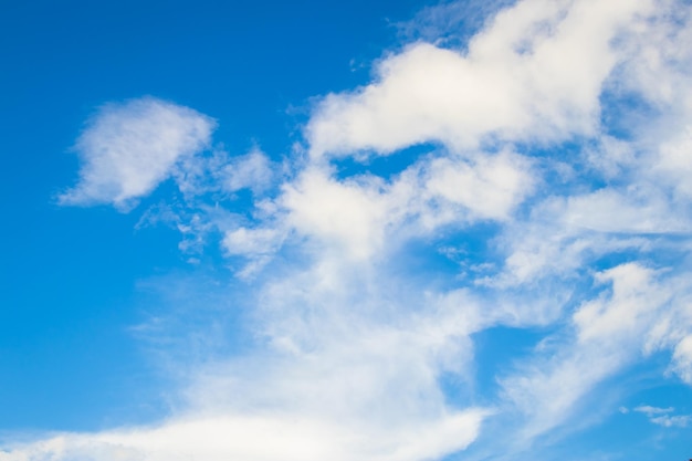 Blauwe lucht met prachtige wolken