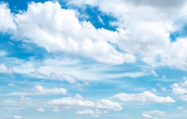 Blauwe lucht met wolken achtergrond