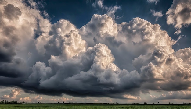 Foto blauwe lucht met wolken wolken in de lucht panoramisch uitzicht op wolken wolk achtergrond