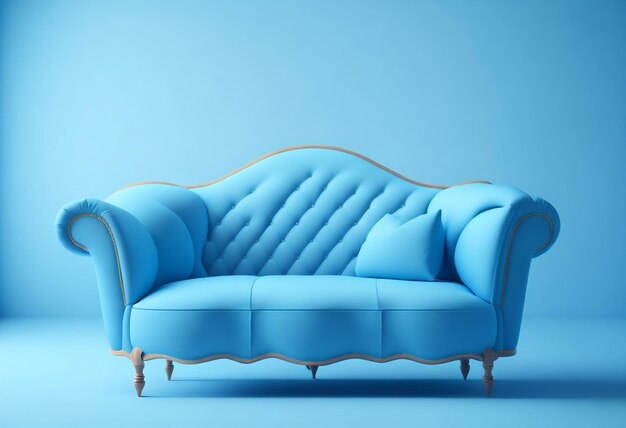Blauwe meubels