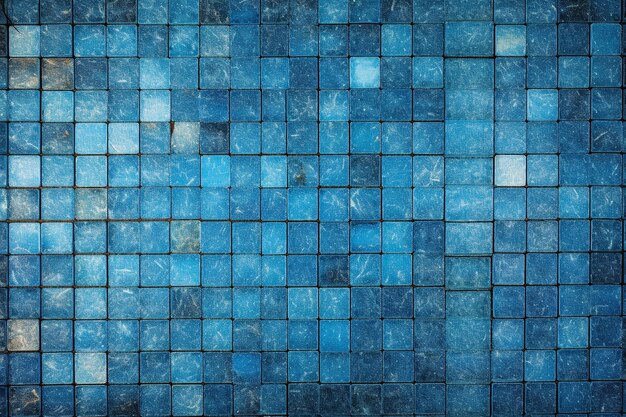 Blauwe mozaïektegels voor decoratieve kunsten