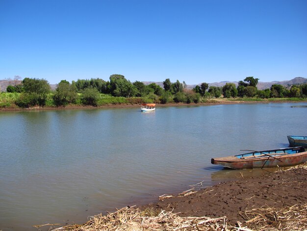 Blauwe Nijl rivier in Ethiopië, Afrika