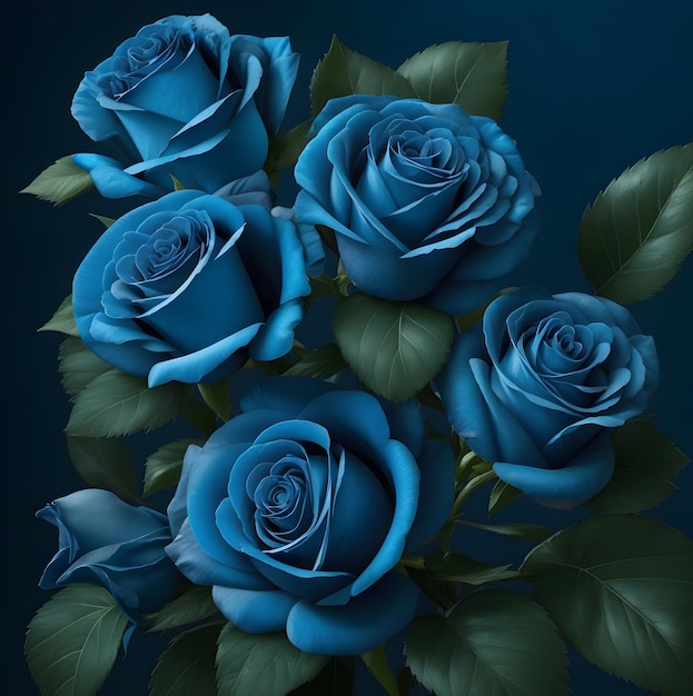 Blauwe rozen