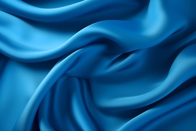 Blauwe satijnen stof textuur achtergrond